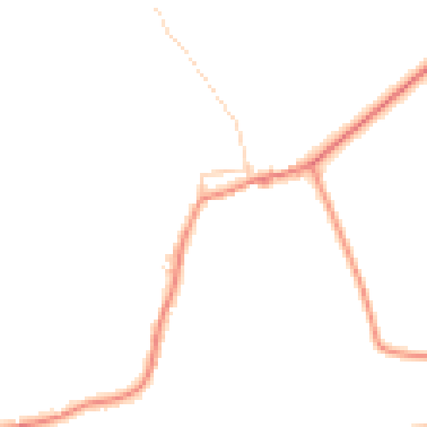 Daytime road noise heatmap for YO43 3HZ