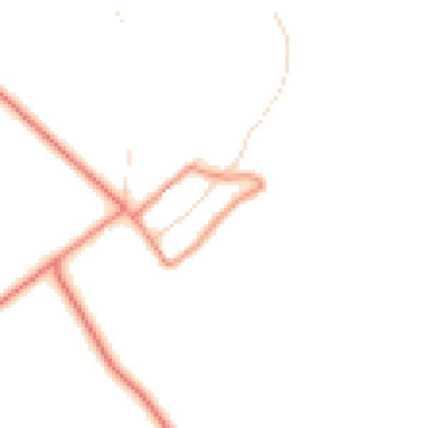 Daytime road noise heatmap for YO43 3LJ