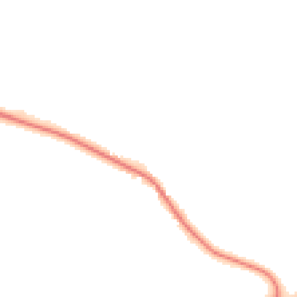 Night-time road noise heatmap for YO43 3PQ