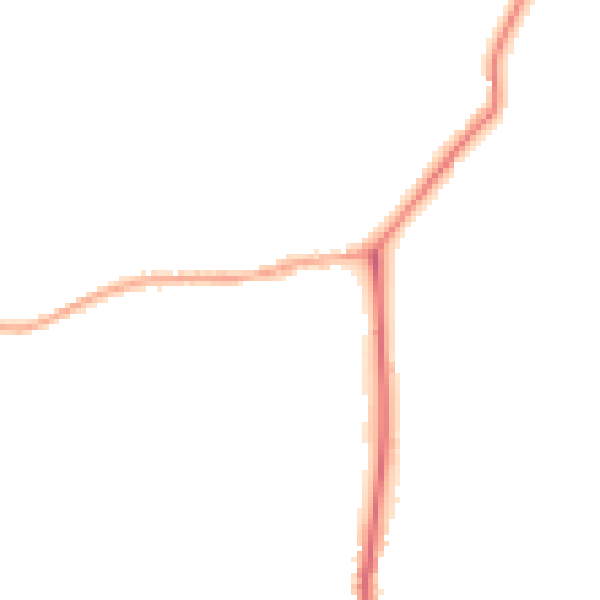 Night-time road noise heatmap for YO43 4AH
