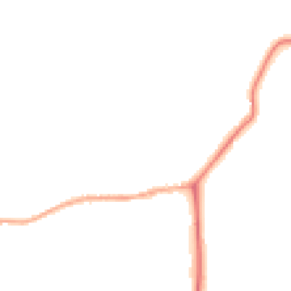 Night-time road noise heatmap for YO43 4BL