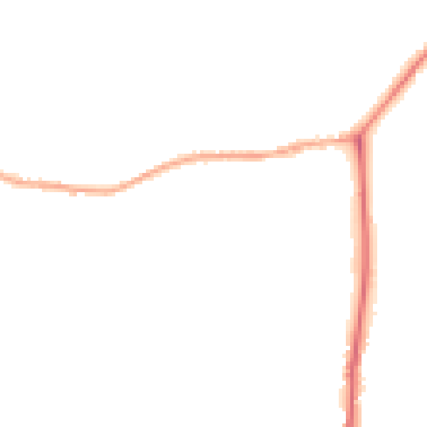 Night-time road noise heatmap for YO43 4DH