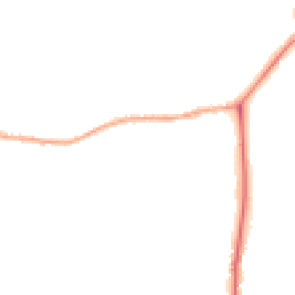 Night-time road noise heatmap for YO43 4DL