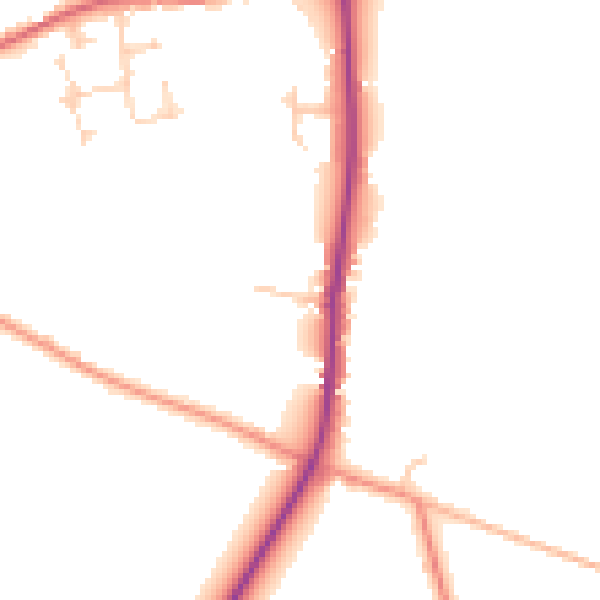 Daytime road noise heatmap for YO43 4DS