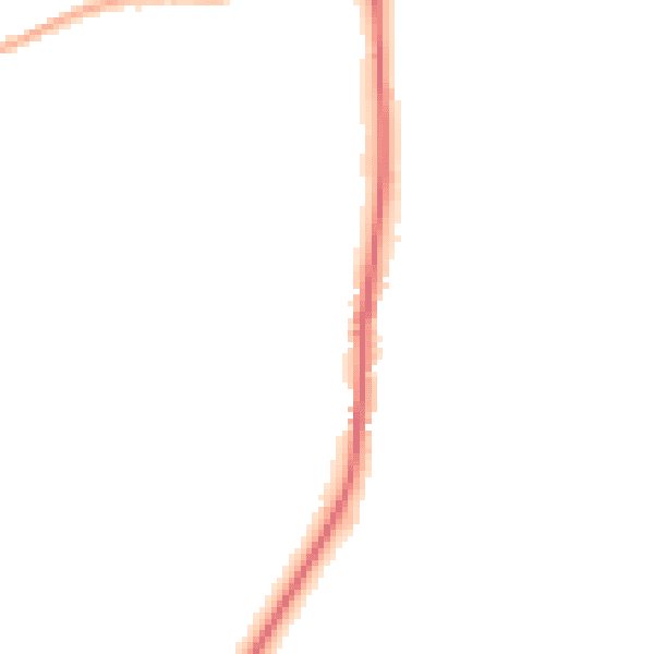 Night-time road noise heatmap for YO43 4DS