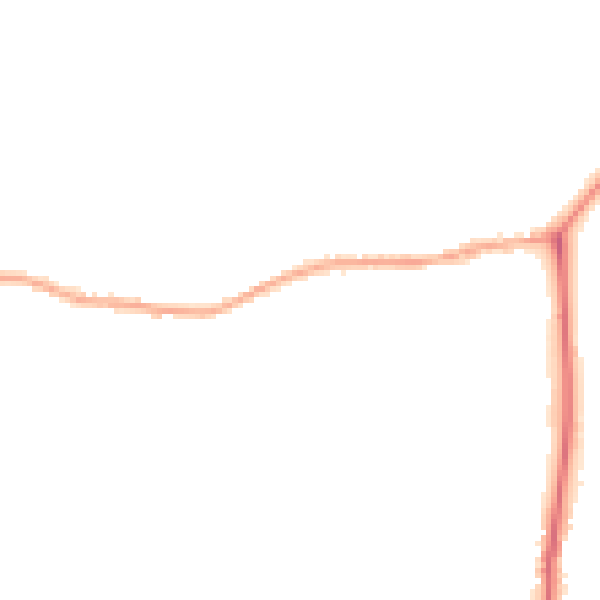 Night-time road noise heatmap for YO43 4EL