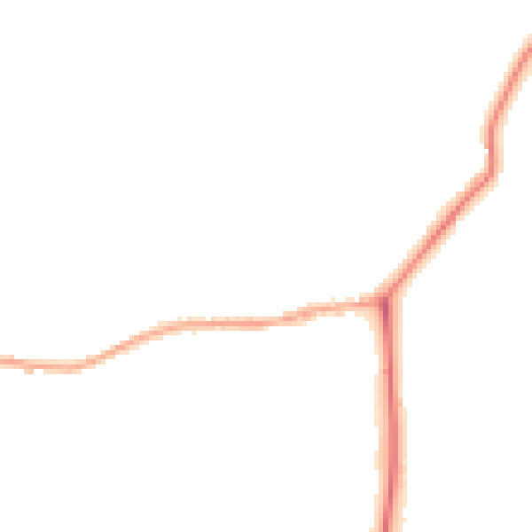 Night-time road noise heatmap for YO43 4FD