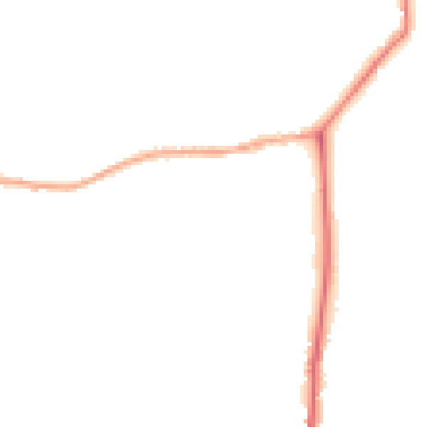 Night-time road noise heatmap for YO43 4FT