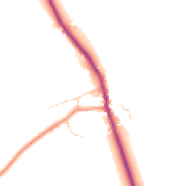 Daytime road noise heatmap for YO43 4QZ