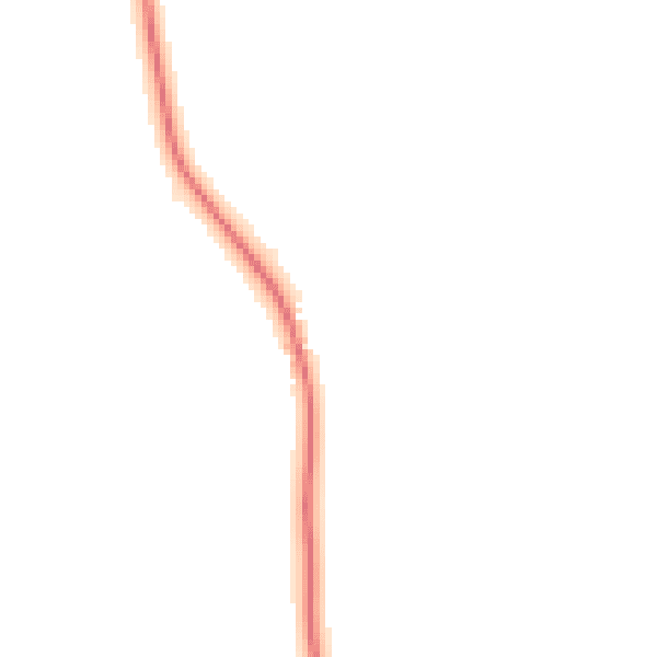 Night-time road noise heatmap for YO43 4RX