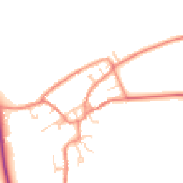 Daytime road noise heatmap for YO43 4SD