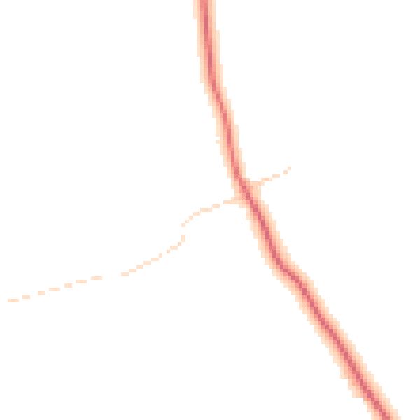 Daytime road noise heatmap for YO43 4UX