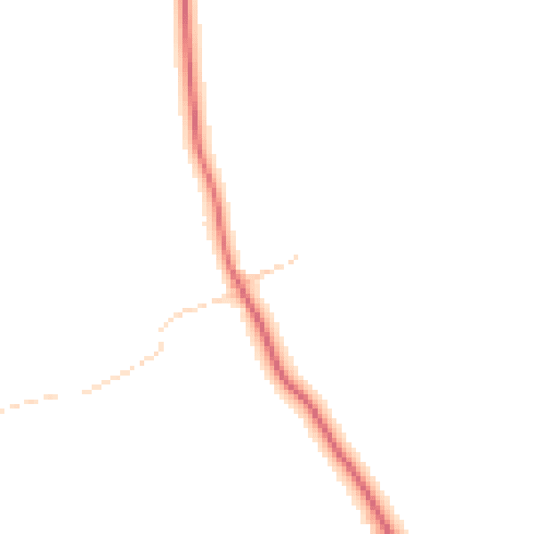 Daytime road noise heatmap for YO43 4UY