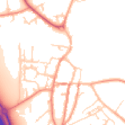 Daytime road noise heatmap for YO51 9AD