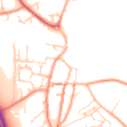 Daytime road noise heatmap for YO51 9AL