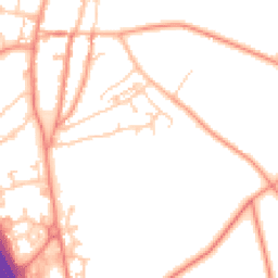 Daytime road noise heatmap for YO51 9AU