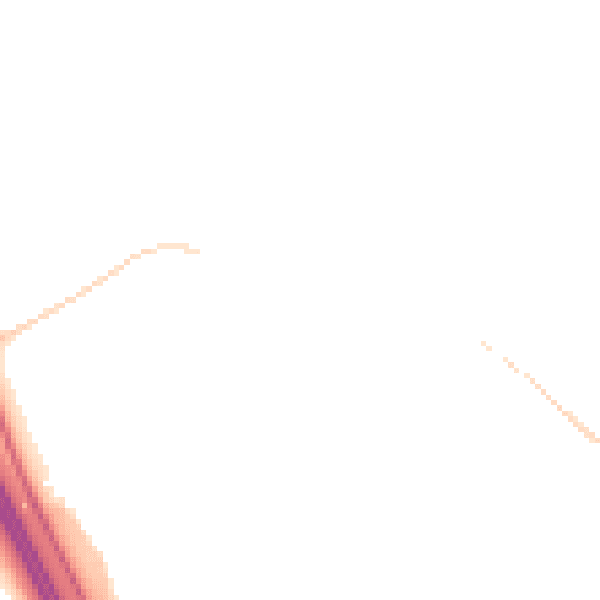 Night-time road noise heatmap for YO51 9BA
