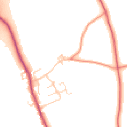 Daytime road noise heatmap for YO51 9BQ