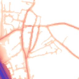 Daytime road noise heatmap for YO51 9DA