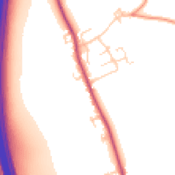 Daytime road noise heatmap for YO51 9DH