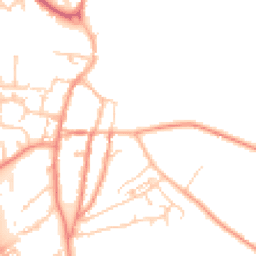 Daytime road noise heatmap for YO51 9EA