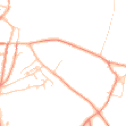 Daytime road noise heatmap for YO51 9EN