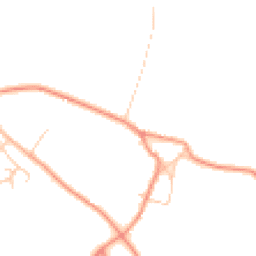 Daytime road noise heatmap for YO51 9EP