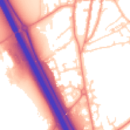 Daytime road noise heatmap for YO51 9GN
