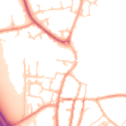Daytime road noise heatmap for YO51 9LH