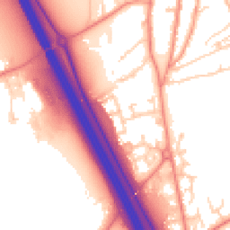 Daytime road noise heatmap for YO51 9PA