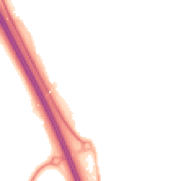 Night-time road noise heatmap for YO51 9PF