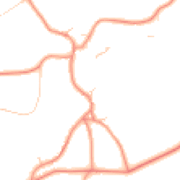 Daytime road noise heatmap for YO51 9QA