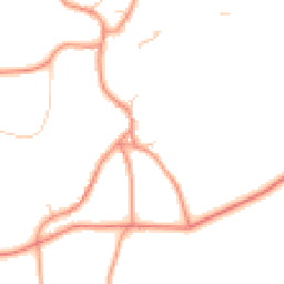 Daytime road noise heatmap for YO51 9QD