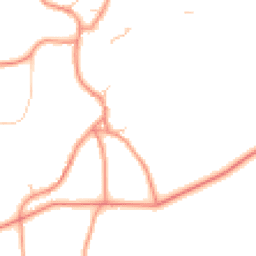 Daytime road noise heatmap for YO51 9QP
