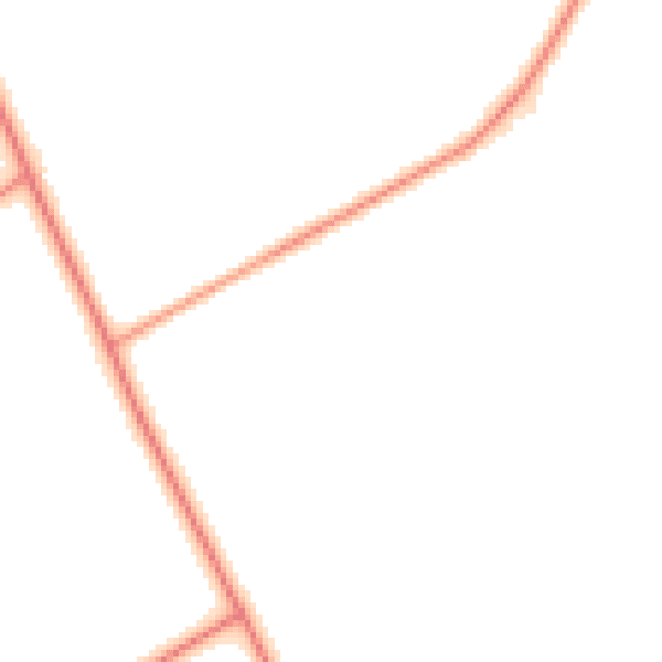 Daytime road noise heatmap for YO51 9QT