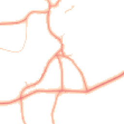 Daytime road noise heatmap for YO51 9QX