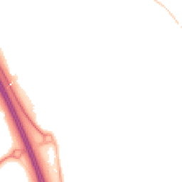 Night-time road noise heatmap for YO51 9RG