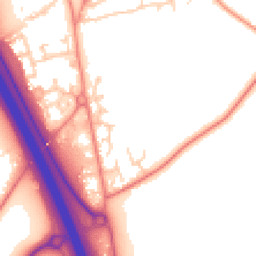 Daytime road noise heatmap for YO51 9RJ