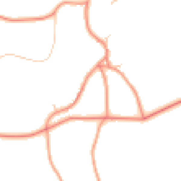 Daytime road noise heatmap for YO51 9RS