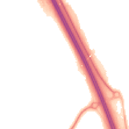 Night-time road noise heatmap for YO51 9SD
