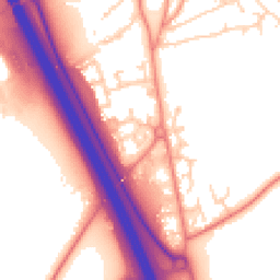 Daytime road noise heatmap for YO51 9UR