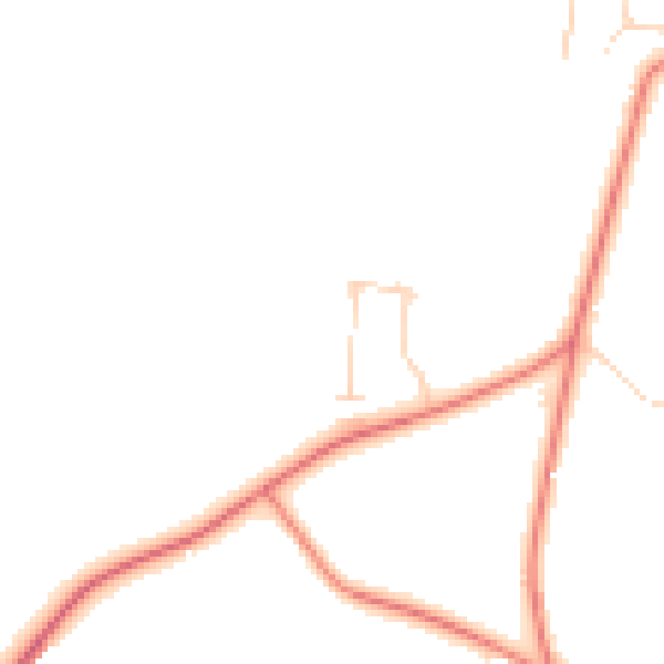 Daytime road noise heatmap for YO60 6PG