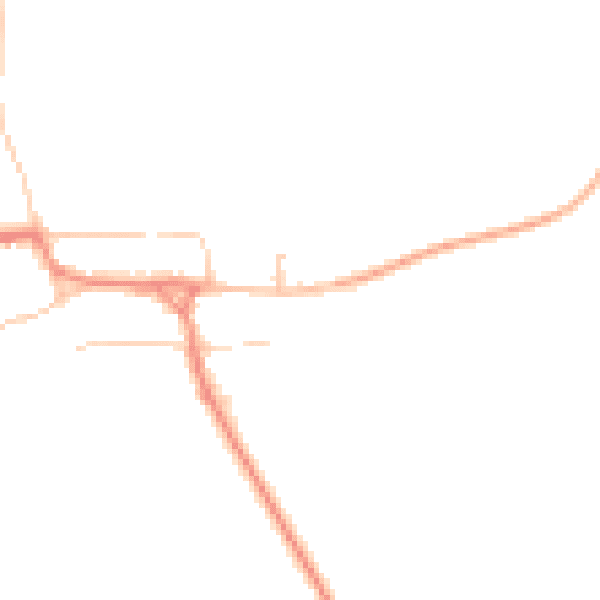 Daytime road noise heatmap for YO60 6PU