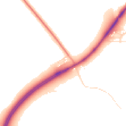 Daytime road noise heatmap for YO60 7EJ