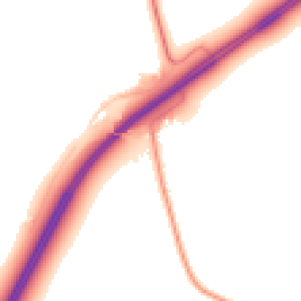 Daytime road noise heatmap for YO60 7JZ