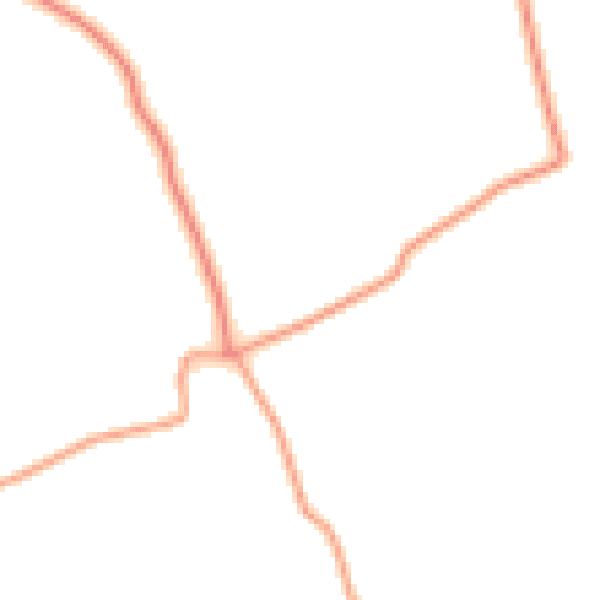 Daytime road noise heatmap for YO60 7NT
