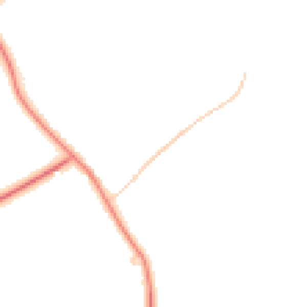 Daytime road noise heatmap for YO60 7RS