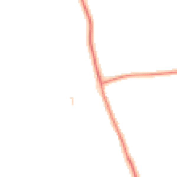 Daytime road noise heatmap for YO60 7RZ