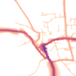 Daytime road noise heatmap for YO62 5AQ