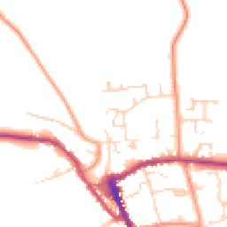 Daytime road noise heatmap for YO62 5AW